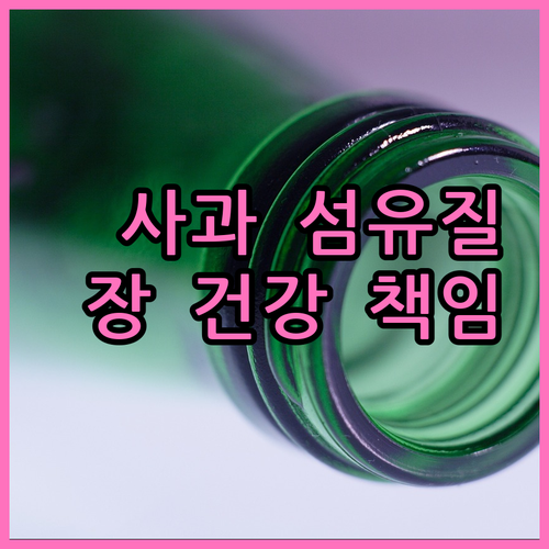 사과 섬유질, 장 건강 책임진다!