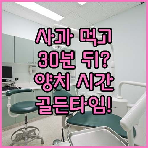 사과 먹은 후 30분? 치과의사가 알려주는 양치 골든타임