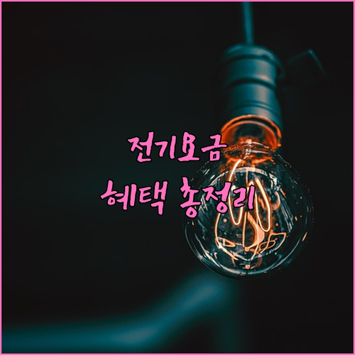 2025년 한전 전기 요금 복지할인 혜택 대상별 상세 감면액과 신청 절차