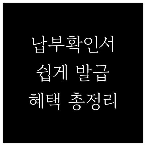 국민연금 납부확인서 발급 및 활용법: 연말정산, 대출, 정부 지원 완벽 대비