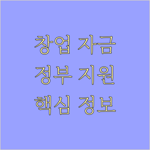 기술 창업 자금 확보: 정부 지원 사업의 모든 것