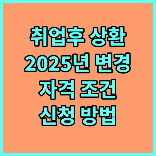 2025년 달라진 취업 후 상환 학자금 대출, 한눈에 보는 자격 조건과 신청법