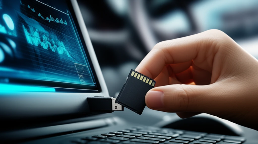 내비게이션 SD 카드 리더기 연결 및 PC 업데이트 프로그램 화면