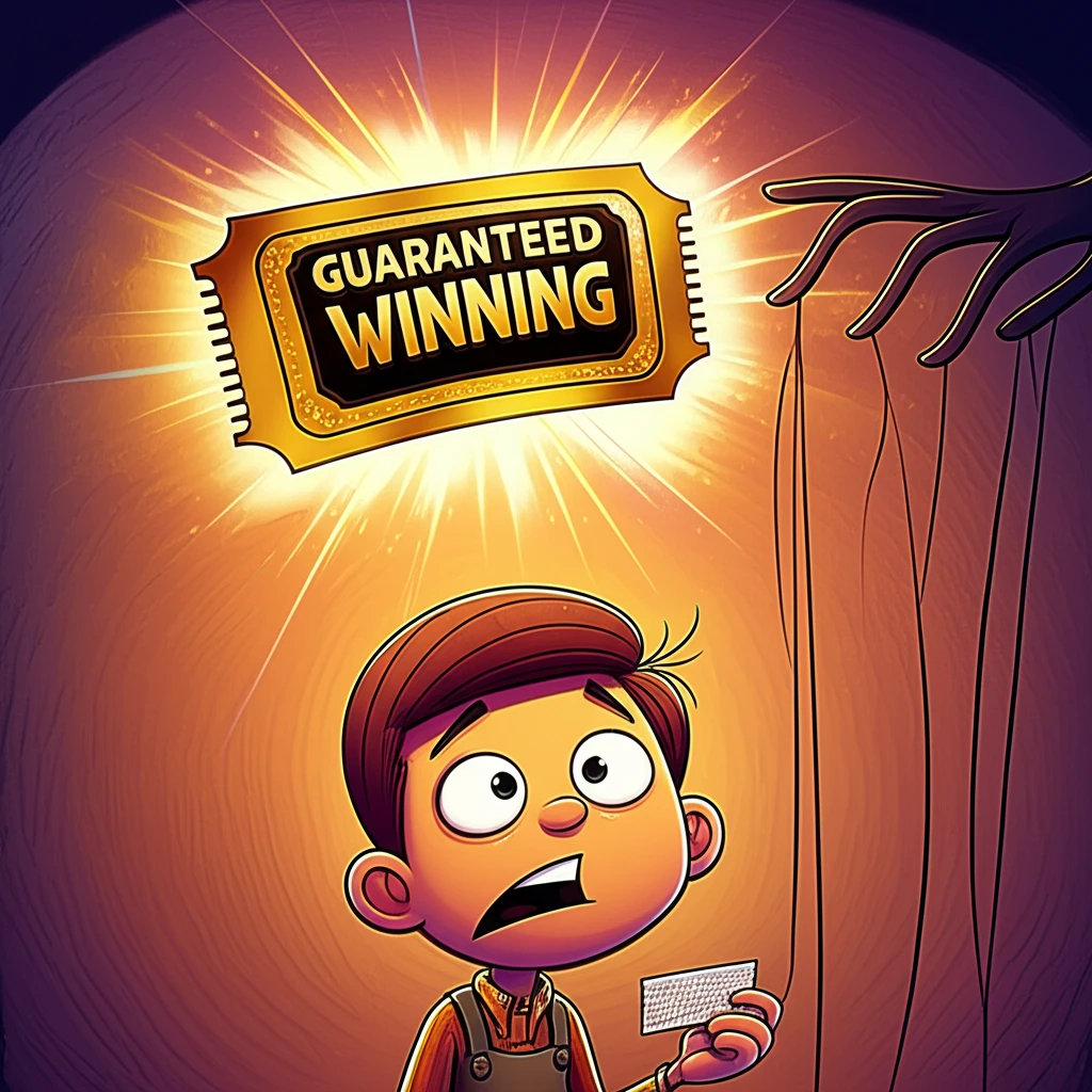 복권 당첨 사기 주의 이미지