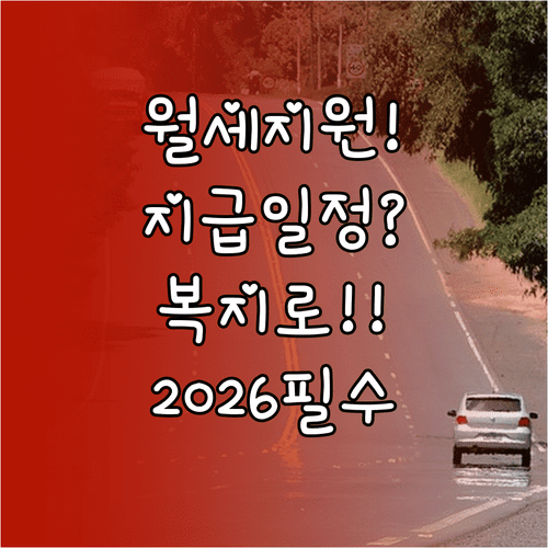 횡성군 청년월세지원 2026년 지급 일정 및 복지로 접수 방법