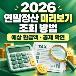 2026 연말정산 미리보기 조회 가이드