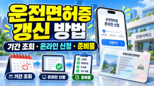 운전면허증 갱신 방법 안내