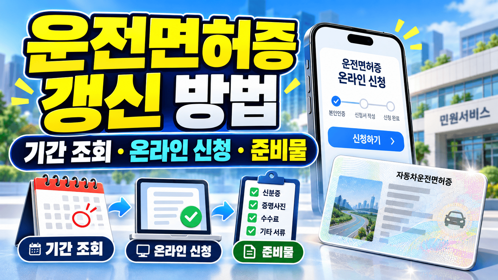 운전면허증 갱신 방법 안내